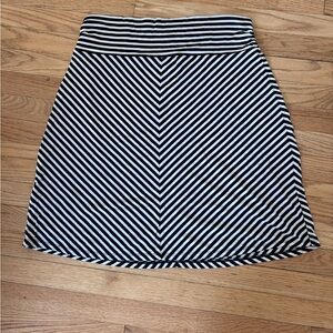Faded Glory Black and White Striped Pencil Skirt